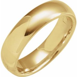 14K Yellow Or White Or Rose Gold CLIQ Hinged Adjustable Half Round Comfort-Fit Band