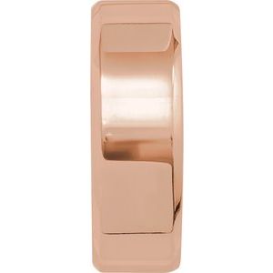 14K Yellow Or White Or Rose Gold CLIQ Hinged Adjustable Beveled Edge Comfort-Fit Band