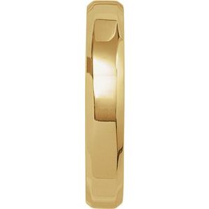 14K Yellow Or White Or Rose Gold CLIQ Hinged Adjustable Beveled Edge Comfort-Fit Band