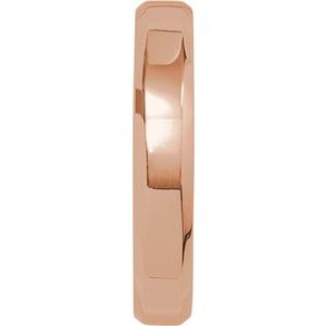 14K Yellow Or White Or Rose Gold CLIQ Hinged Adjustable Beveled Edge Comfort-Fit Band