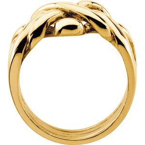 18K Yellow Gold Polished Puzzle Band
