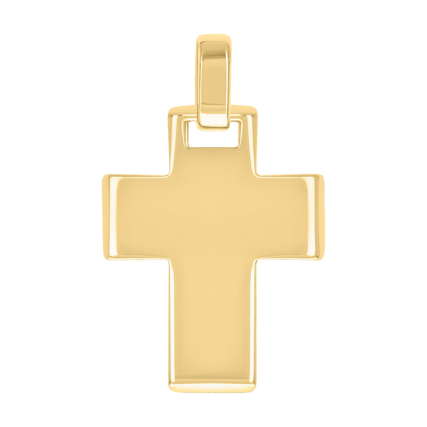 Sterling Silver Unisex Without Cubic Zirconia Cross Religious Charm Pendant