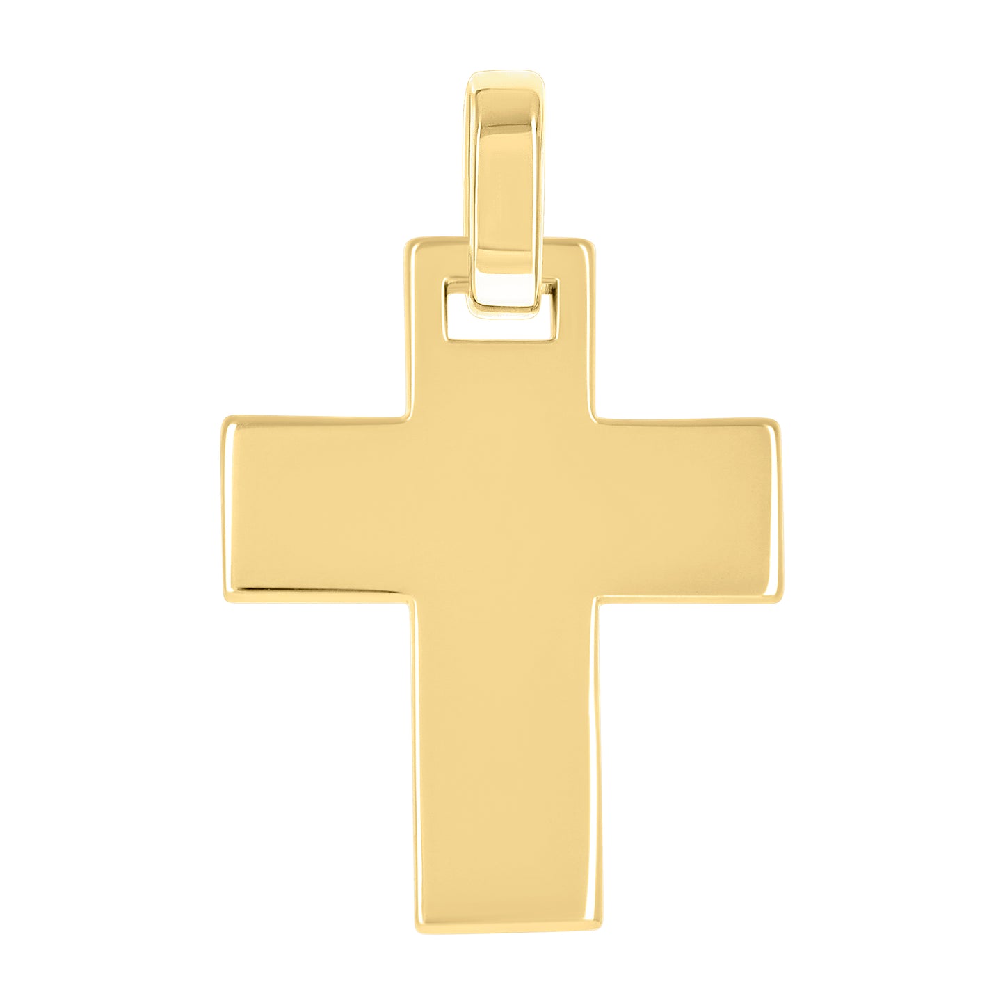 Sterling Silver Unisex Without Cubic Zirconia Cross Religious Charm Pendant