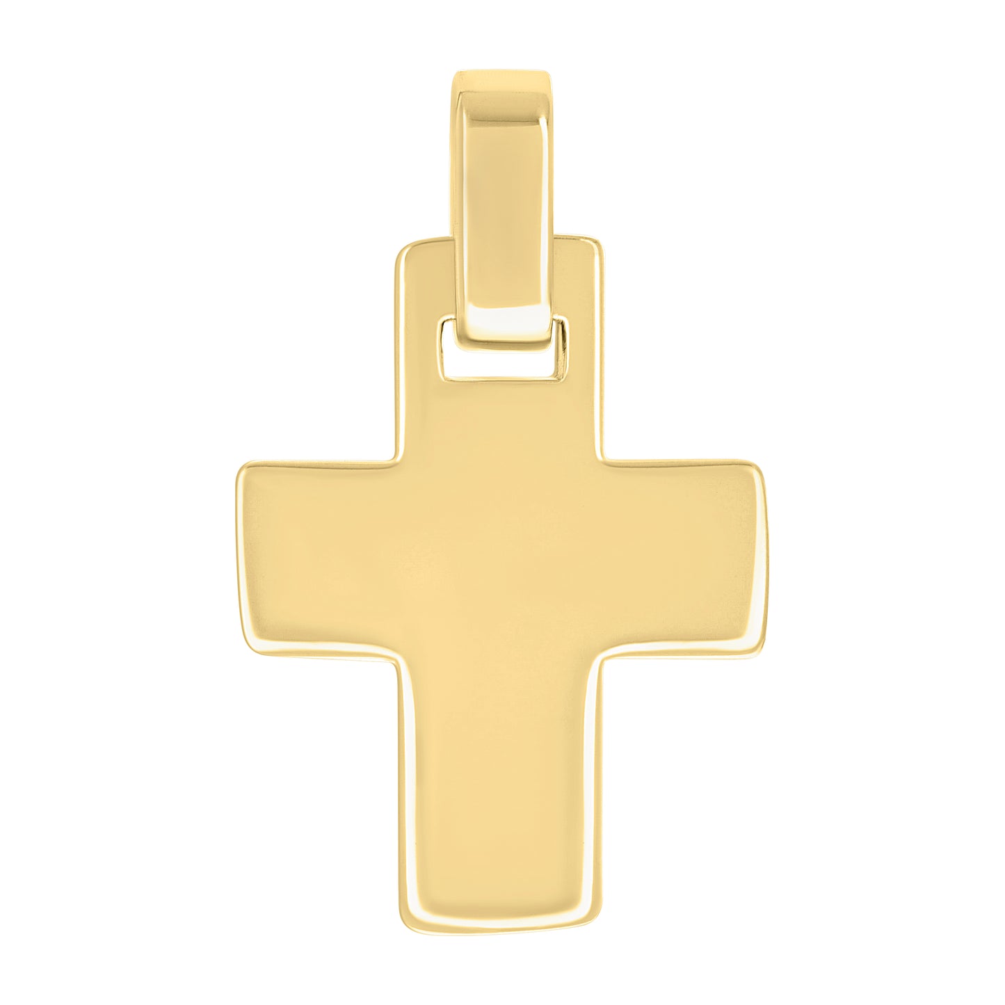 Sterling Silver Unisex Without Cubic Zirconia Cross Religious Charm Pendant