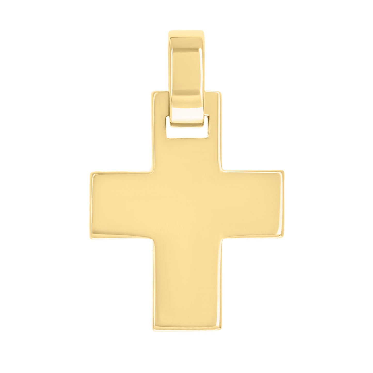 Sterling Silver Unisex Without Cubic Zirconia Cross Religious Charm Pendant