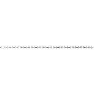 Sterling Silver Lobster Clasp Round Mirror Chain, Length: 7 In, Width: 4 Mm
