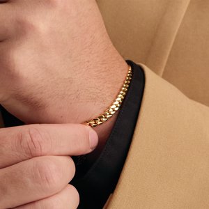 14K Yellow Gold Or Sterling Silver 5 Mm Lobster Clasp Miami Cuban Curb Chain