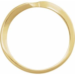 14K Yellow Gold Matching Band Size 7