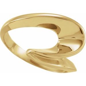 14K Yellow Gold Polished Metal Fashion Remount Size 6