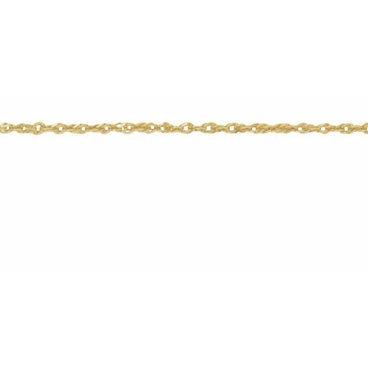 14K Yellow Gold .5 Mm Diamond-Cut Singapore Chain