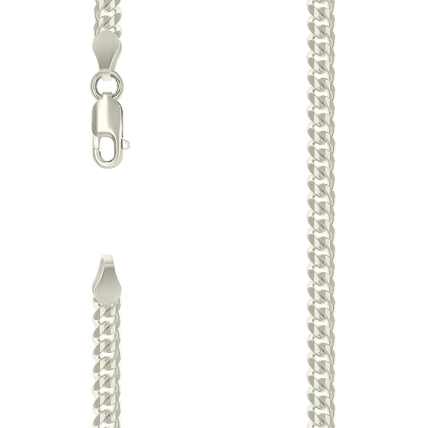Sterling Silver Solid Miami Cuban Chain