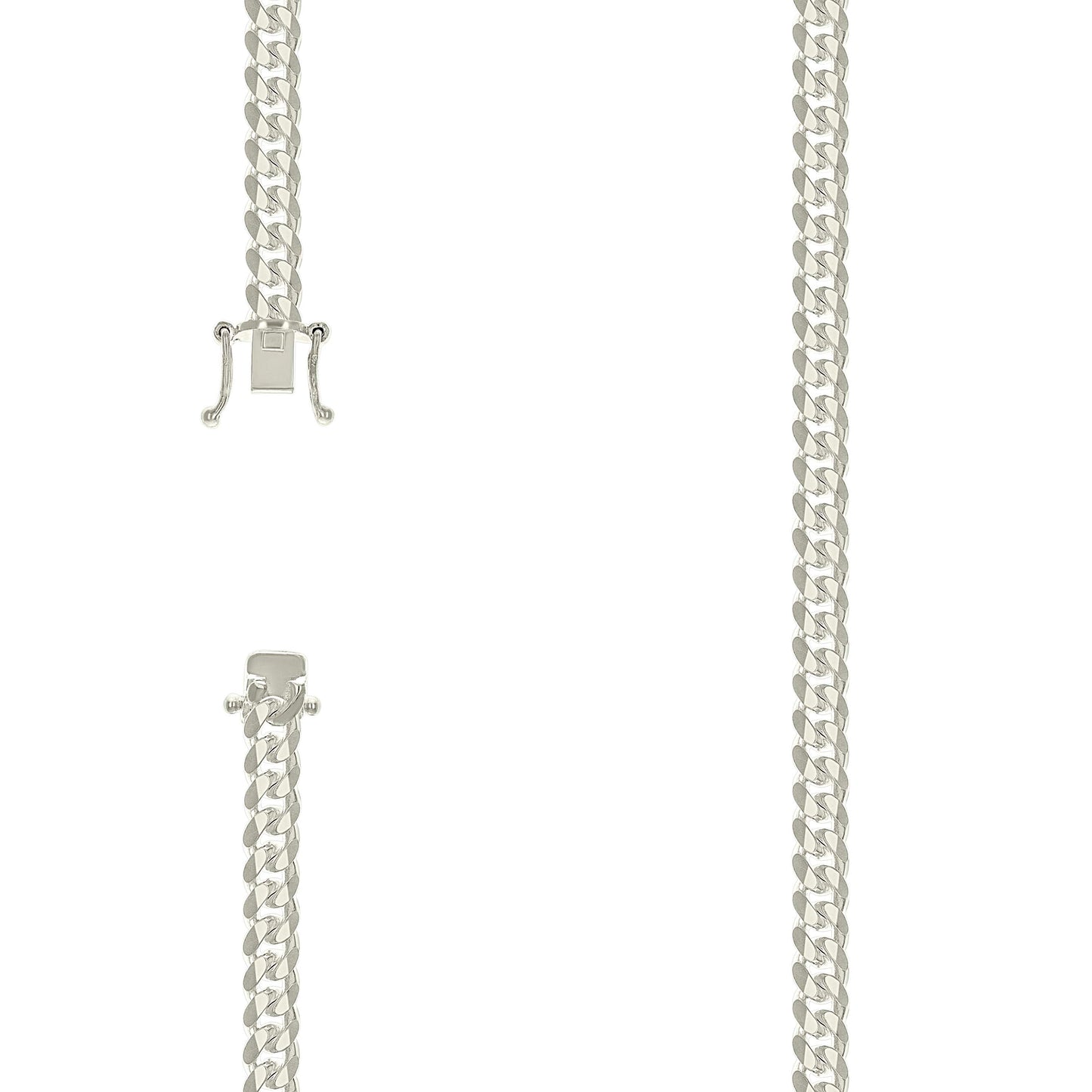 Sterling Silver Solid Miami Cuban Chain