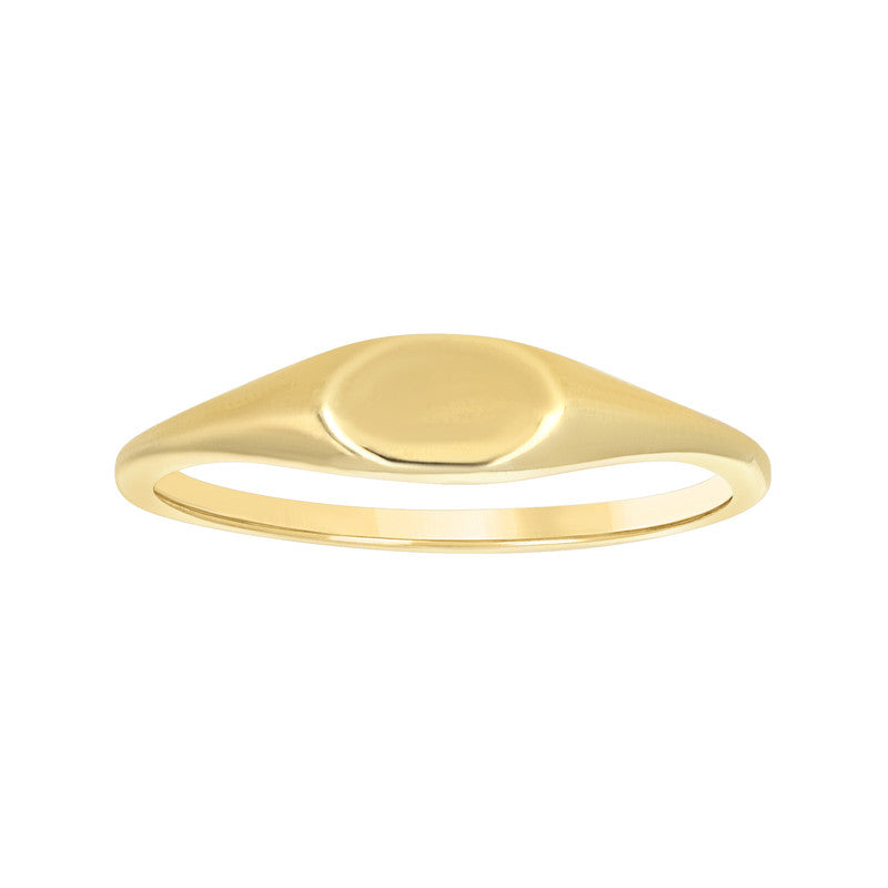 10kt Yellow Gold Womens Signet Ring