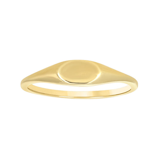 10kt Yellow Gold Womens Signet Ring