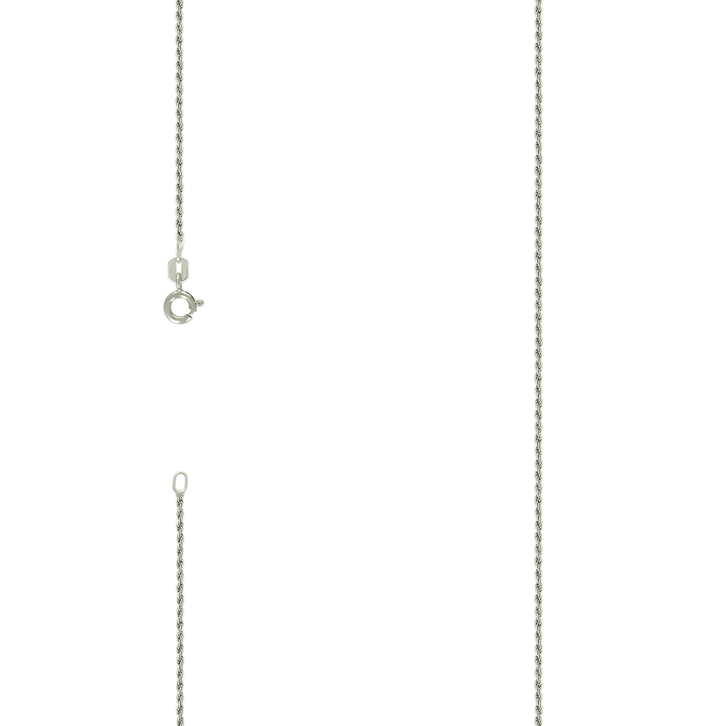 Sterling Silver Solid Rope Silver Chain