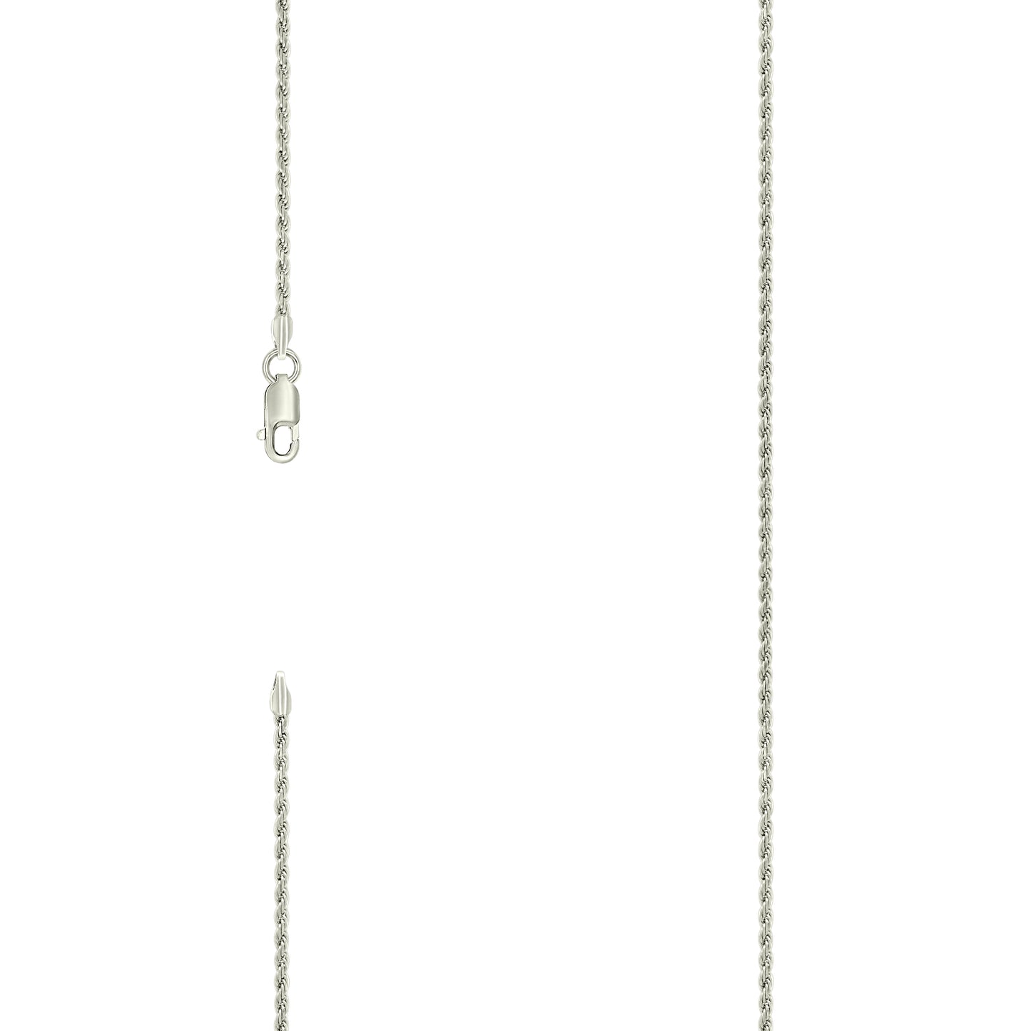 Sterling Silver Solid Rope Silver Chain