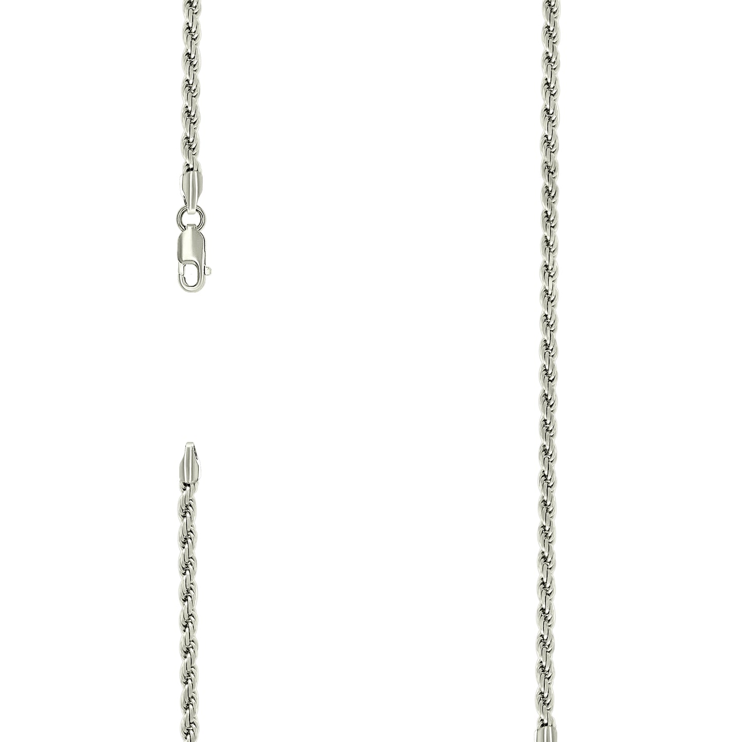 Sterling Silver Solid Rope Silver Chain