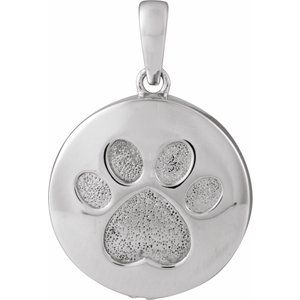 Sterling Silver 16.46 X 16.46 Mm Polished Pet Ash Holder Pendant With Accessory Kit