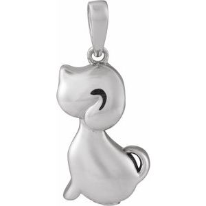 Sterling Silver 17.38 X 13 Mm Polished Pet Ash Holder Pendant With Accessory Kit