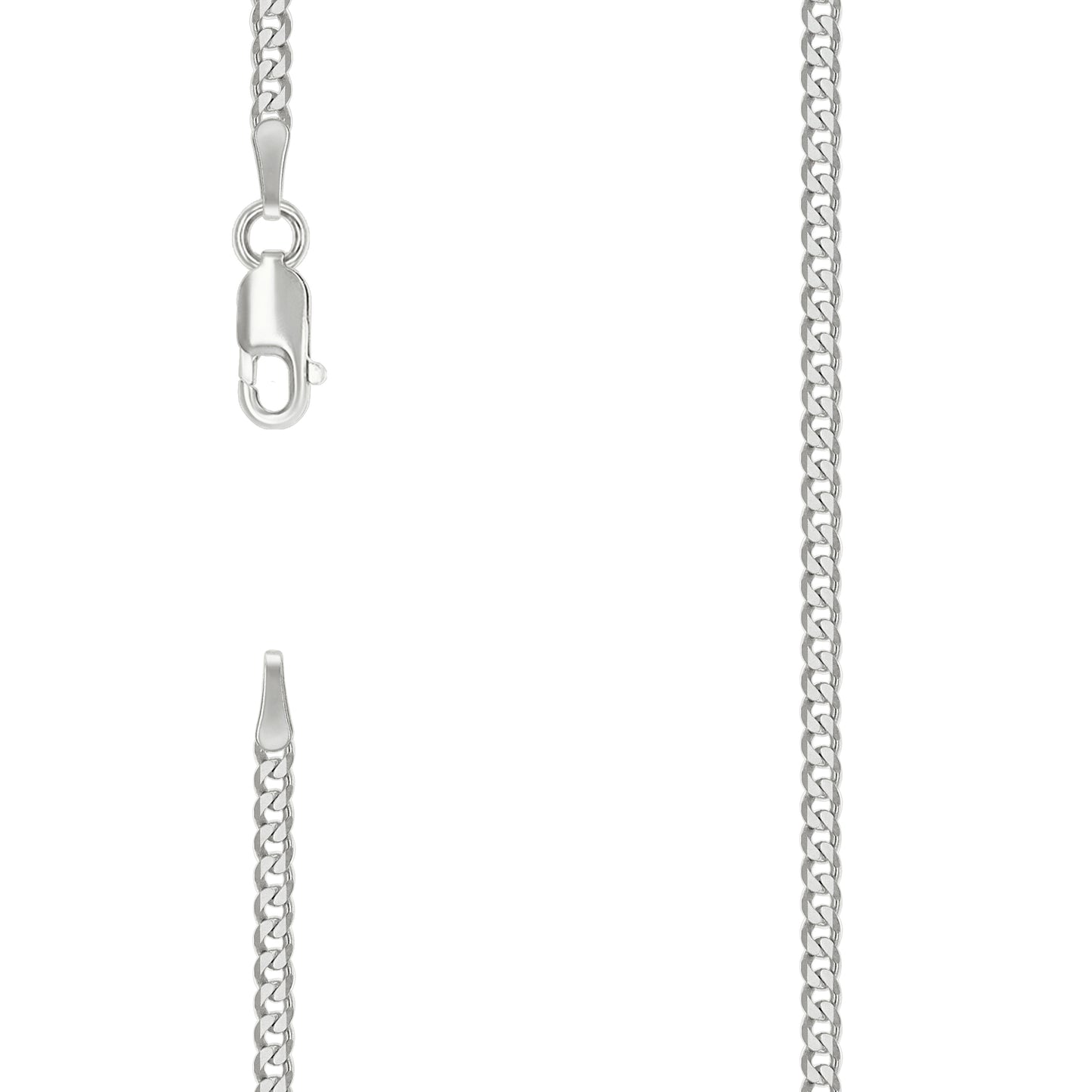 Sterling Silver Solid Super Flat Cuban Chain