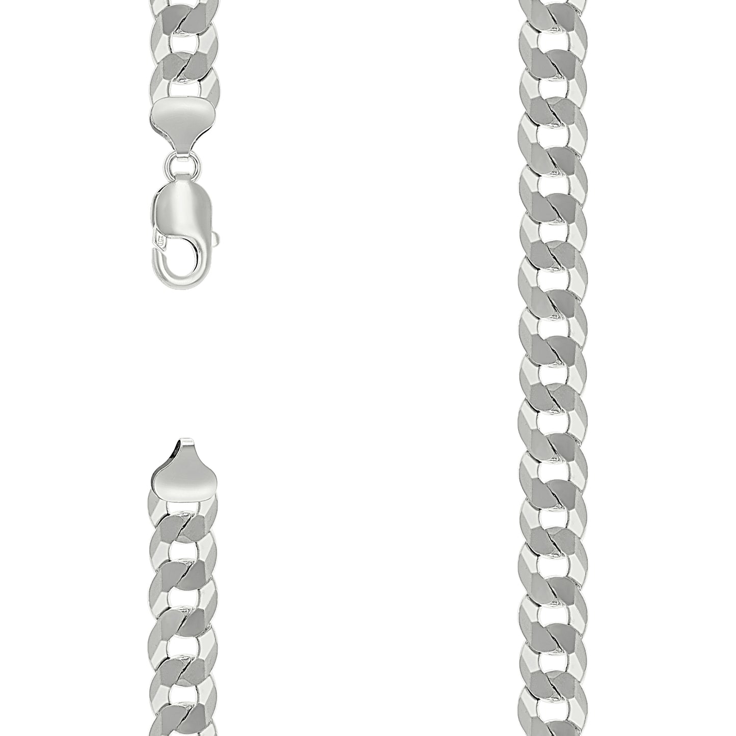 Sterling Silver Solid Super Flat Cuban Chain
