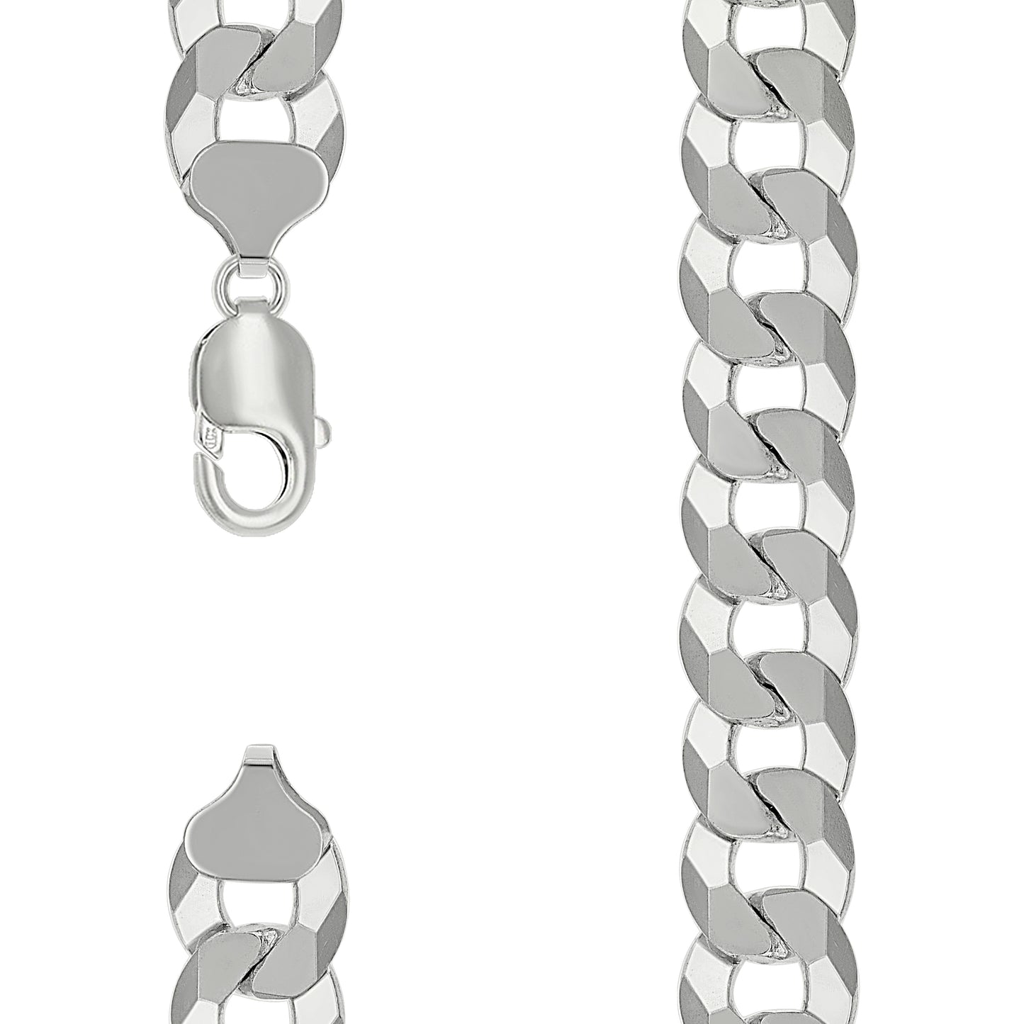 Sterling Silver Solid Super Flat Cuban Chain