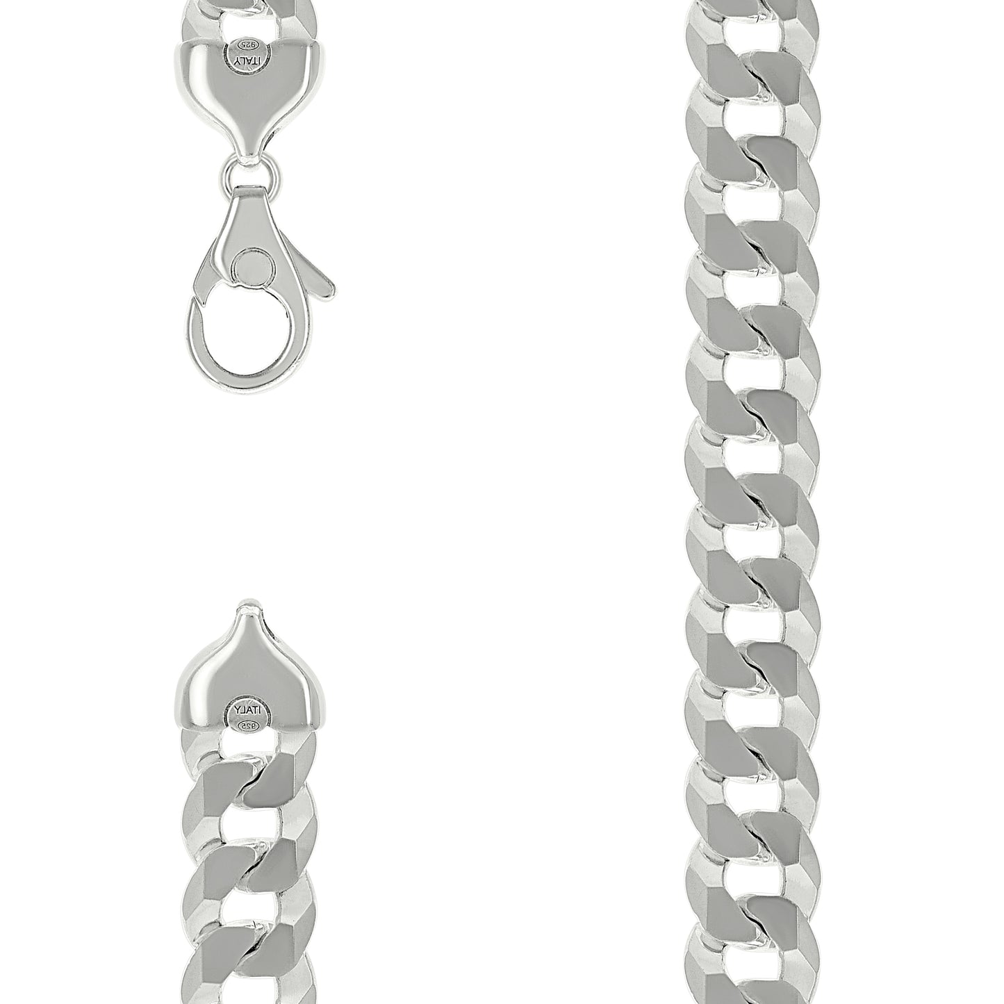 Sterling Silver Solid Super Flat Cuban Chain
