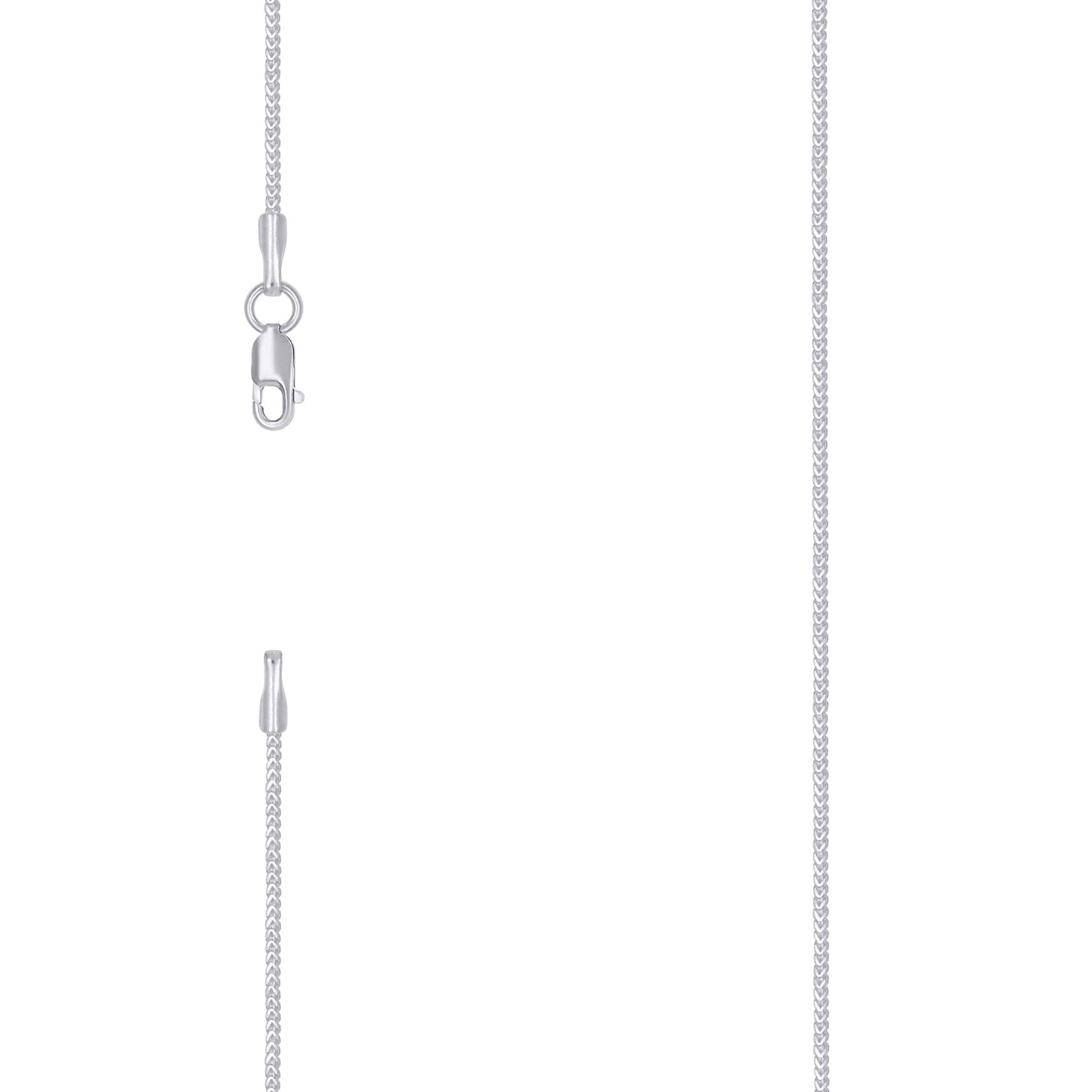Sterling Silver Or Rhodium Plated Solid Franco Chain
