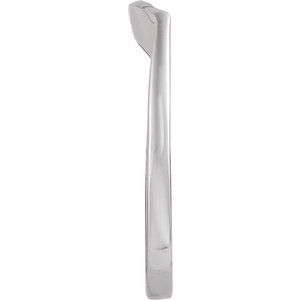 14K White Gold Round 8.2 Mm Polished Matching Band Size 6