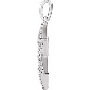 14K Yellow Or White Gold 3/8 CTW Lab-Grown Diamond Star of David Pendant
