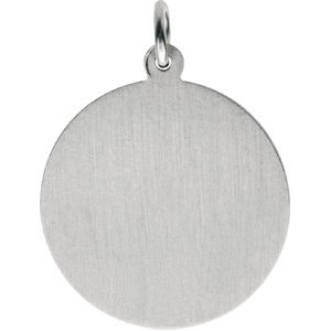 Sterling Silver 25 Mm Polished St.Michael Medal