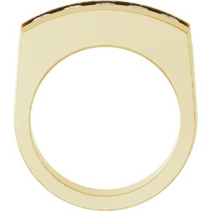14K Yellow Gold Or Sterling Silver 9/10 CTW Natural Diamond Band