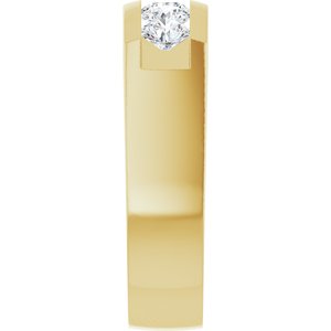 14K Yellow Gold Or Sterling Silver 9/10 CTW Natural Diamond Band