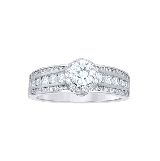 Sterling Silver Womens Cubic-Zirconia Bridal Wedding Ring Size 10– Elegant Jewelry Gift for Birthday, Anniversary, Engagement, Wedding