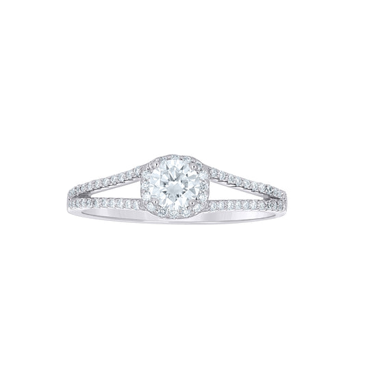 Sterling Silver Womens Cubic-Zirconia Engagement Ring Size 10– Elegant Jewelry Gift for Birthday, Anniversary, Engagement, Wedding