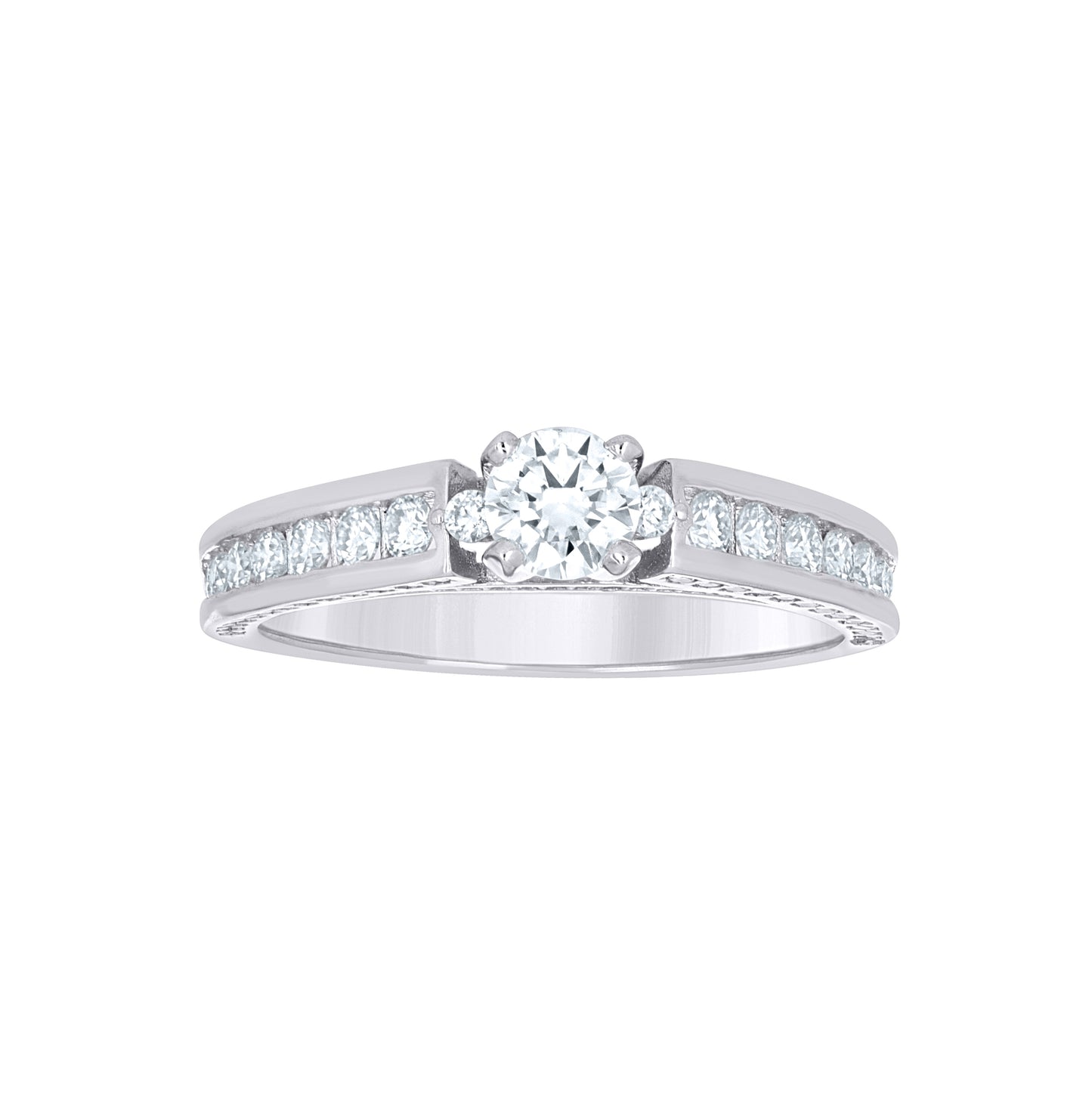 Sterling Silver Womens Cubic-Zirconia Engagement Ring Size 10– Elegant Jewelry Gift for Birthday, Anniversary, Engagement, Wedding