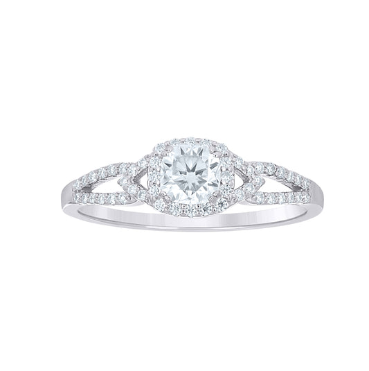 Sterling Silver Womens Cubic-Zirconia Engagement Ring Size 10– Elegant Jewelry Gift for Birthday, Anniversary, Engagement, Wedding