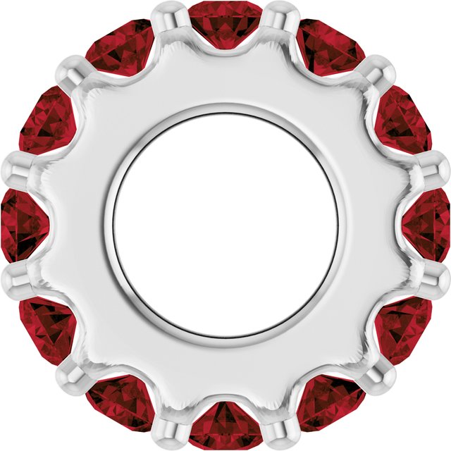14K Yellow Or White Gold Or Sterling Silver Round 2 Mm Polished Natural Birthstone Spacer Charm/Pendant