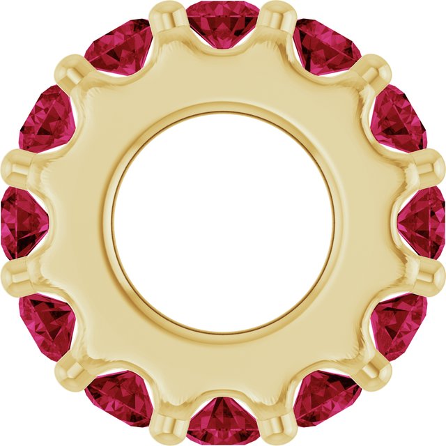 14K Yellow Or White Gold Or Sterling Silver Round 2 Mm Polished Lab-Grown Birthstone Spacer Charm/Pendant