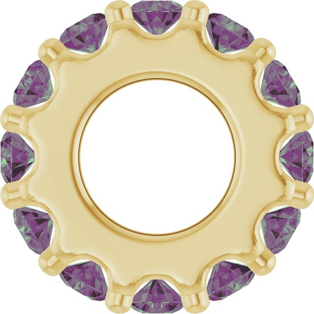 14K Yellow Or White Gold Or Sterling Silver Round 2 Mm Polished Natural Birthstone Spacer Charm/Pendant