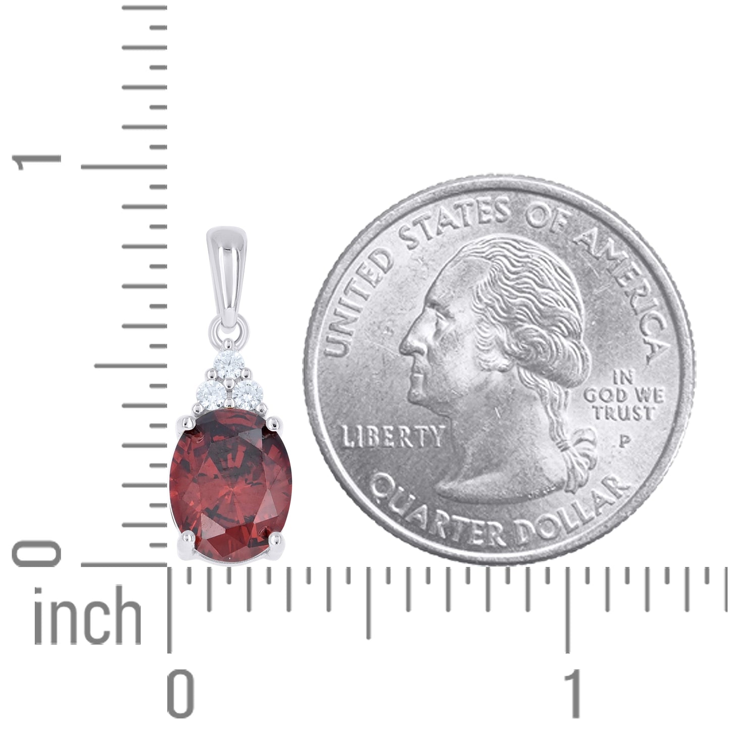 Sterling Silver Womens Oval Round Purple White Cubic-Zirconia Fashion Pendant – Elegant Jewelry Gift for Birthday, Anniversary, Engagement, Wedding