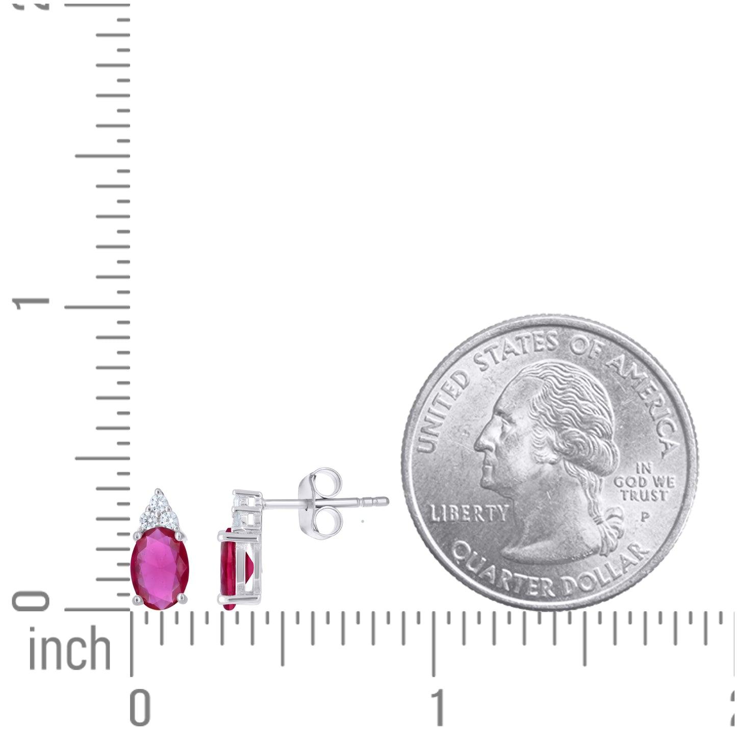 Sterling Silver Womens Oval Round Purple White Cubic-Zirconia Stud Earrings – Elegant Jewelry Gift for Birthday, Anniversary, Engagement, Wedding