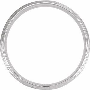 10K Yellow Or White Or Rose Gold Tree Bark-Inspired Comfort-Fit Flat Band