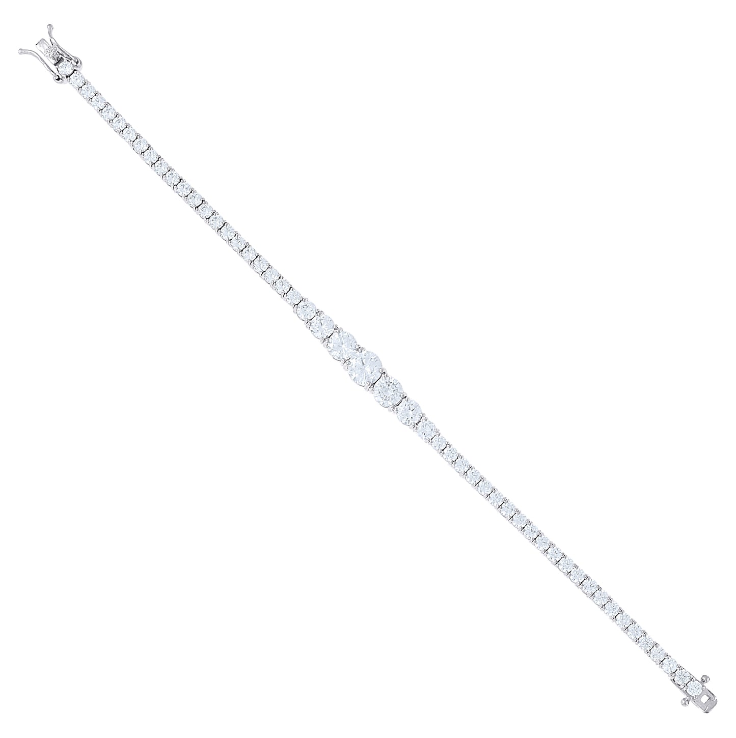 Sterling Silver Womens Cubic-Zirconia Tennis Bracelet 7.25 Inches– Elegant Jewelry Gift for Birthday, Anniversary, Engagement, Wedding