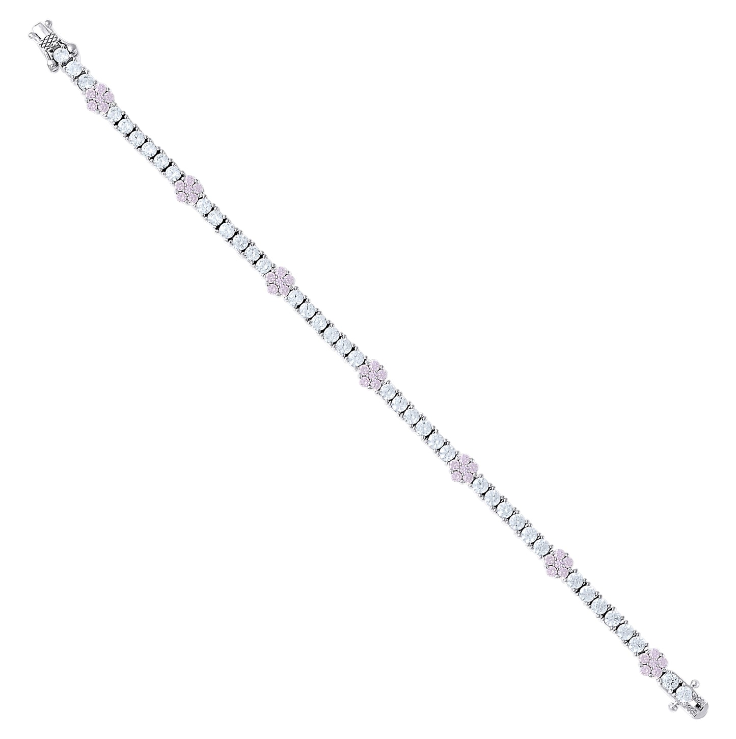 Sterling Silver Womens Round White Cubic-Zirconia Tennis Bracelet 7 Inches– Elegant Jewelry Gift for Birthday, Anniversary, Engagement, Wedding
