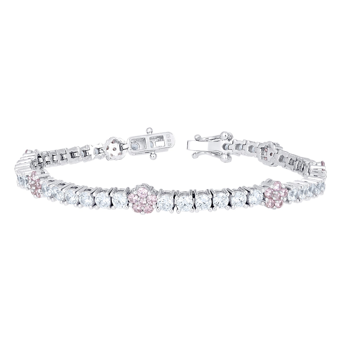 Sterling Silver Womens Round White Cubic-Zirconia Tennis Bracelet 7 Inches– Elegant Jewelry Gift for Birthday, Anniversary, Engagement, Wedding