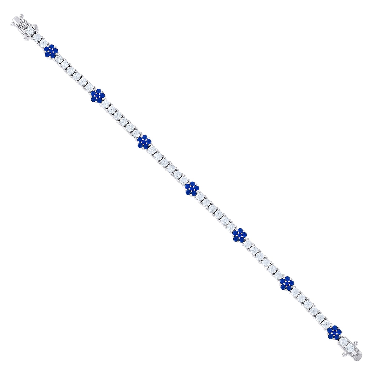 Sterling Silver Womens Round White Cubic-Zirconia Tennis Bracelet 7 Inches– Elegant Jewelry Gift for Birthday, Anniversary, Engagement, Wedding