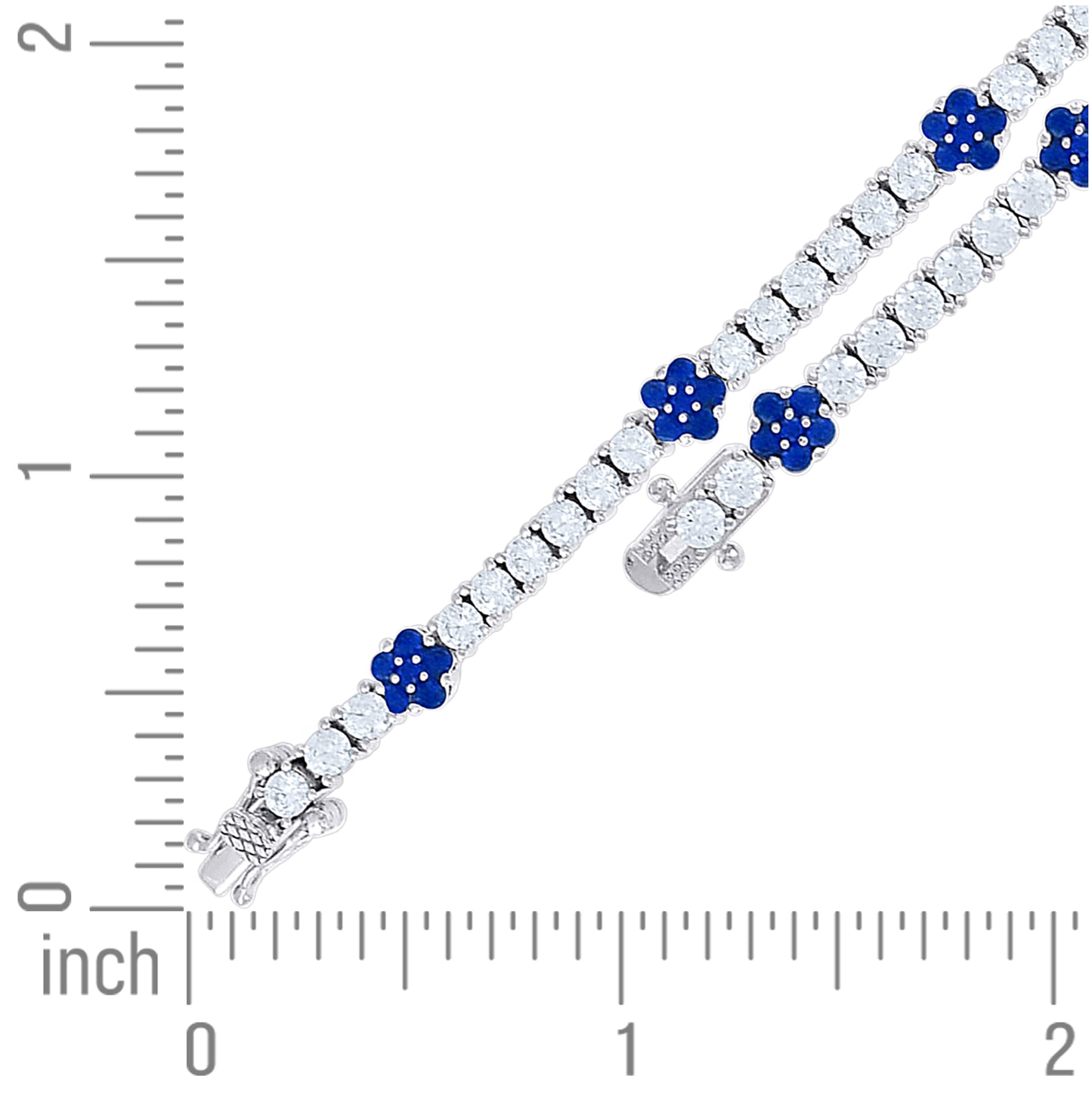 Sterling Silver Womens Round White Cubic-Zirconia Tennis Bracelet 7 Inches– Elegant Jewelry Gift for Birthday, Anniversary, Engagement, Wedding