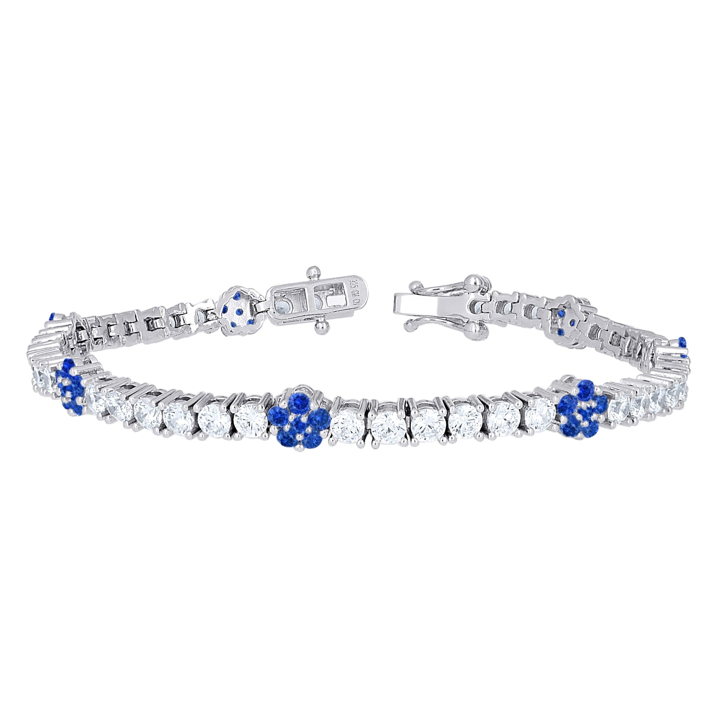 Sterling Silver Womens Round White Cubic-Zirconia Tennis Bracelet 7 Inches– Elegant Jewelry Gift for Birthday, Anniversary, Engagement, Wedding