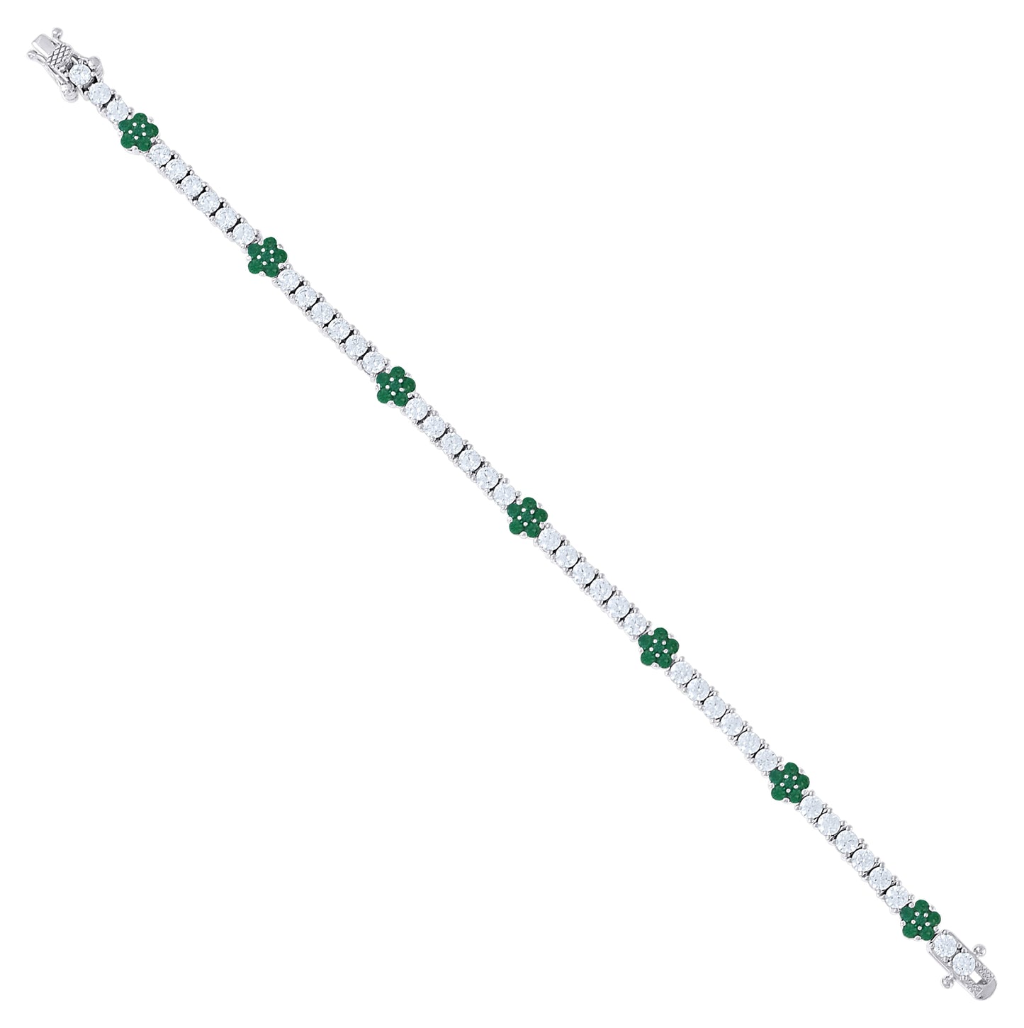 Sterling Silver Womens Round White Cubic-Zirconia Tennis Bracelet 7 Inches– Elegant Jewelry Gift for Birthday, Anniversary, Engagement, Wedding
